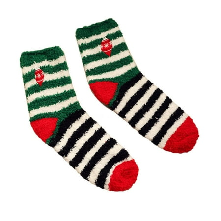 

QWERTYU Women s Soft Warm Causal Socks Winter Christmas Compression Socks E One Size