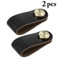 thumbnail image 2 of Cabinet Knobs Faux Leather 2PCS Drawer Knobs Cupboard Pull Knobs with Screws, 2 of 10