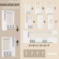 thumbnail image 3 of RichYa 2-Piece Hall Tree with Bench & Shoe Cabinets,Freestanding Coat Rack with Drawers for Entryway, Living Room, White(AB), 3 of 6