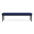 thumbnail image 4 of Lesro Lenox Steel Fabric 3-Seat Waiting Room Guest Bench in Black/Open House Cobalt Blue, 4 of 5