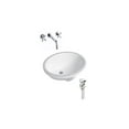 thumbnail image 1 of DROP Bath and Kitchen DR091189 Undermount Bathroom Sink Set, 1 of 6