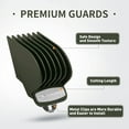 thumbnail image 2 of FrostHike Clipper Guards for Wahl Hair Clippers Trimmers with Metal Clip - 1 1/4" 1 1/2" 2. NO.16 NO.12 NO.10 Extra Long Attachments Fits Most Size Wahl Clippers (Pack of 3) (Dark Green), 2 of 5