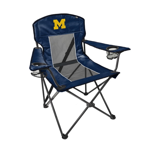 Equip Tailback Chair Michigan Wolverines Lightweight Camping Chairs with Carry Bag, Blue Solid Print