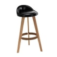 thumbnail image 3 of Taburete de bar Macarena Taburete alto antideslizante sin brazos Cuero PU negro, 3 of 8
