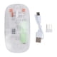 thumbnail image 2 of Ratón inalámbrico, 1600 dpi modos duales bt5.0/2.4g ratón inalámbrico con 3 niveles de dpi, ratón inalámbrico USB portátil Totalmento transparente, ratón ergonómico, 2 of 7