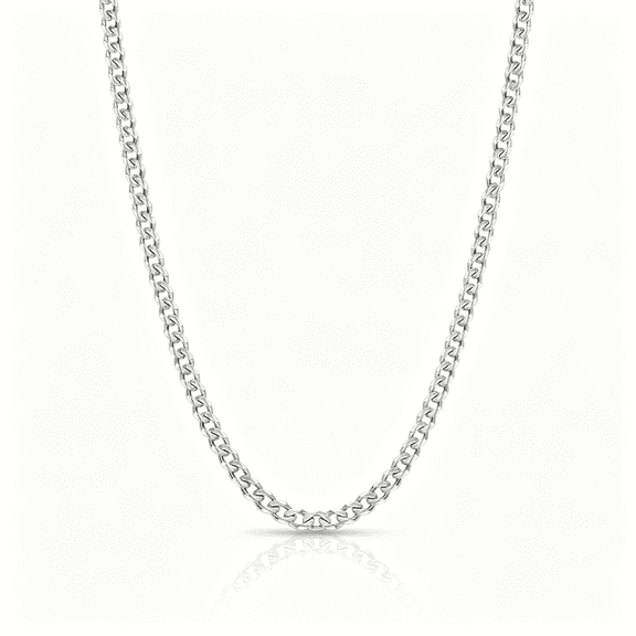 DESIGNICE 3.5Mm Cuban Link Chains for Men Women, Stainless Steel Necklace | Silver Tone/14K Gold Plated/Black Cuban Chain, 3.5/5/6/8/10.5Mm Mens Necklace Jewelry Gifts 16-28 Inches