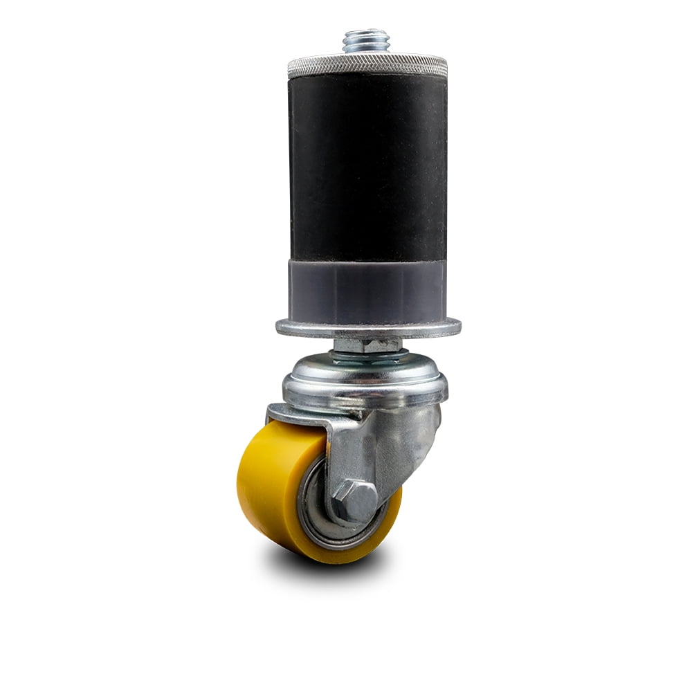 Low Profile Polyurethane Swivel Expanding Adapter Stem Caster w/35mm x