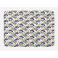 thumbnail image 1 of Floral Bath Mat, Watercolor Style Summer Garden Blooming Purple Orchids and Pinky Chrysanthemums, Plush Bathroom Decor Mat with Non Slip Backing, 29.5" X 17.5", Multicolor, by Ambesonne, 1 of 2