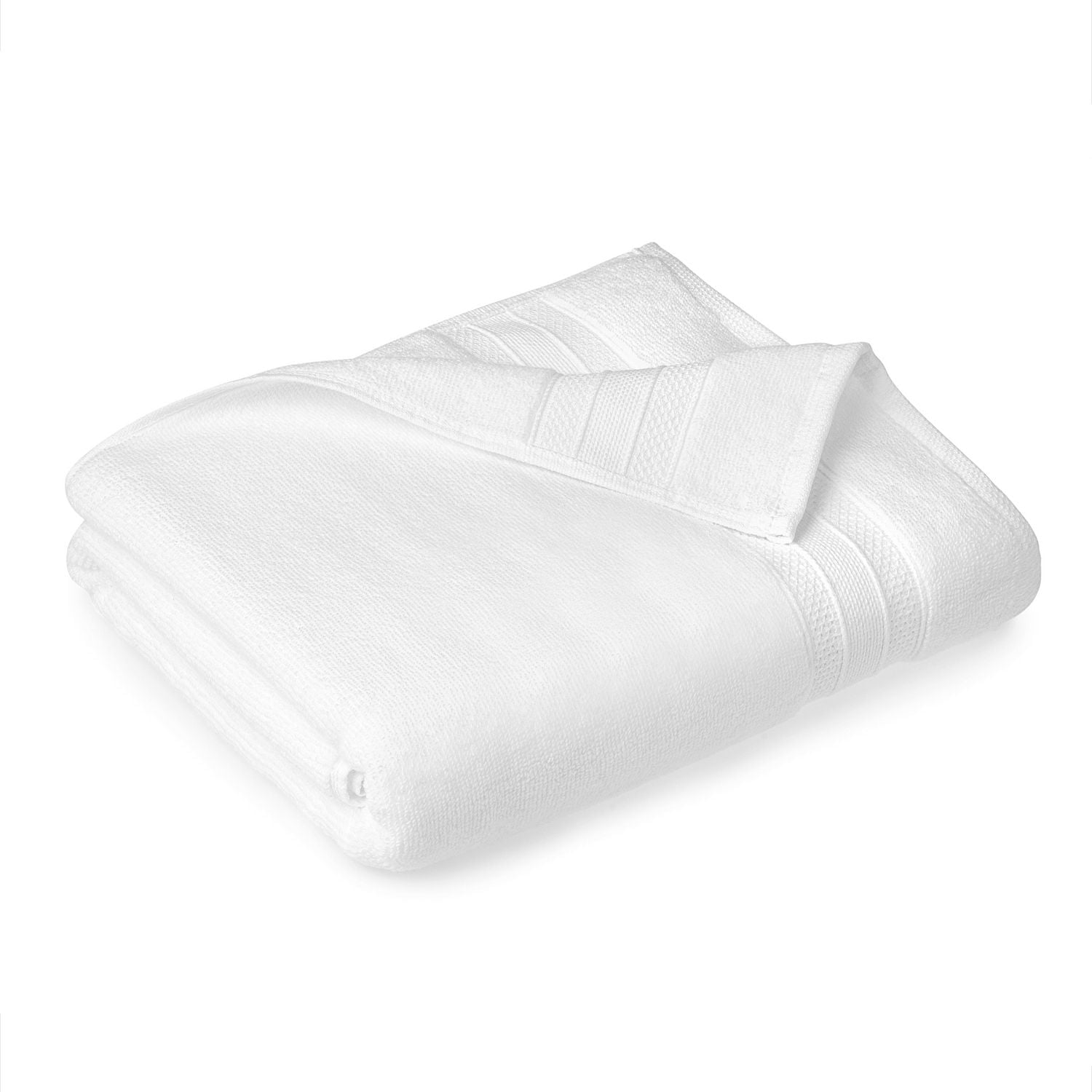 hometrends Solid 100% Cotton Bath Towel, 1 Piece, 550 GSM, Highly Absorbent & Soft Bathroom White