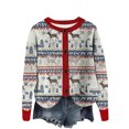 thumbnail image 4 of Cutuoiiu Christmas Cardigans for Women Button Front Round Neck Long Sleeve Casual Xmas Outwear Gifts, 4 of 4