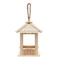 thumbnail image 7 of lulshou Wooden Bird Feeder Hanging for Garden Yard Decoration Quadrilateral Shaped With, 7 of 7