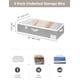 thumbnail image 2 of StorageWorks Caja de almacenamiento debajo de la cama, contenedor de almacenamiento para ropa, mantas y zapatos, bolsas plegables debajo de la cama, gris, grande, paquete de 2, 2 of 5