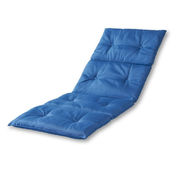 Greendale Home Fashions Marine Blue 72 x 25 in. Outdoor Lightweight Chaise Lounge Chair Pad