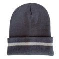 thumbnail image 1 of ZWP Bright Color Firefighter Reflective Beanie Winter Safety Night Running Knitted Hat Warm Cuff Hat, 1 of 5