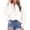 White, variant on IROINNID Fall Shirt for Women Savings Solid Turndown Collar Puff Sleeve T-Shirt Loose Blouse Basic Button Tops with Pocket,Beige