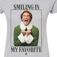 thumbnail image 3 of ELF - Christmas Smile - Juniors Fitted Graphic T-Shirt, 3 of 5