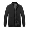 thumbnail image 2 of Aueoeo Fashion Jackets For Mens Light Windbreaker Full Zip Casual Work Jacket Golf Business Fall Track Coat with Pockets, 2 of 9