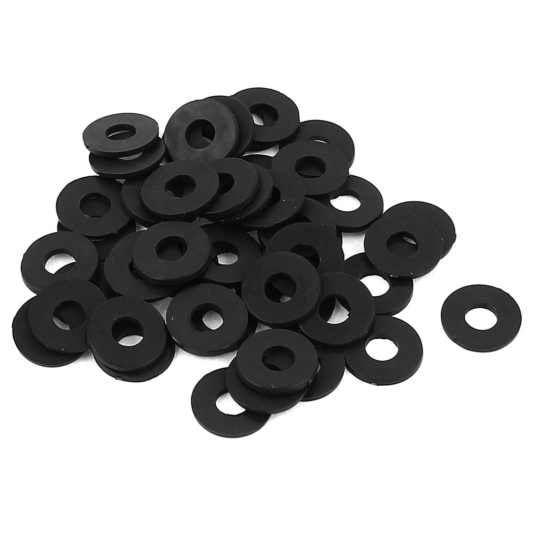 50/100pcs Plastic Nylon Flat Spacer Washer Insulation Gasket Ring For Screw Bolt 