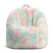 Big Joe Joey Bean Bag Chair for Kids/Teens, 2.5 ft Plushie Lounge Chair, Soft & Lightweight, Unicorn Rainbow