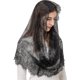 thumbnail image 1 of Mantilla tradicional de encaje español con forma infinita inspirada en la época, velo latino para cubrir la cabeza, 1 of 4