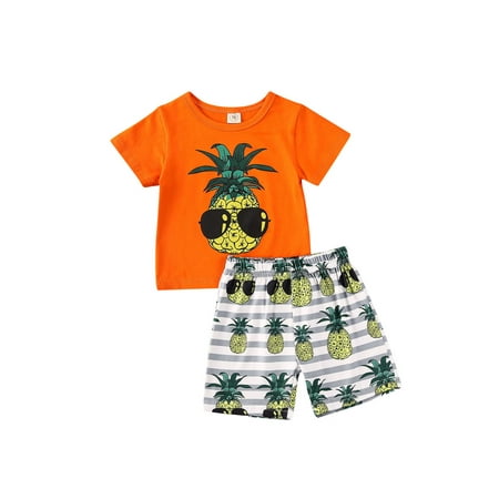 

Pudcoco Newborn Baby Boy Clothes Set Short Sleeve Tops T-Shirt Pants Outfit Set