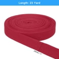 thumbnail image 2 of Uxcell 23 Yards Cotton Twill Tape, 25mm Herringbone Webbing Ribbon Bias Binding Tapes Dark Red, 2 of 7