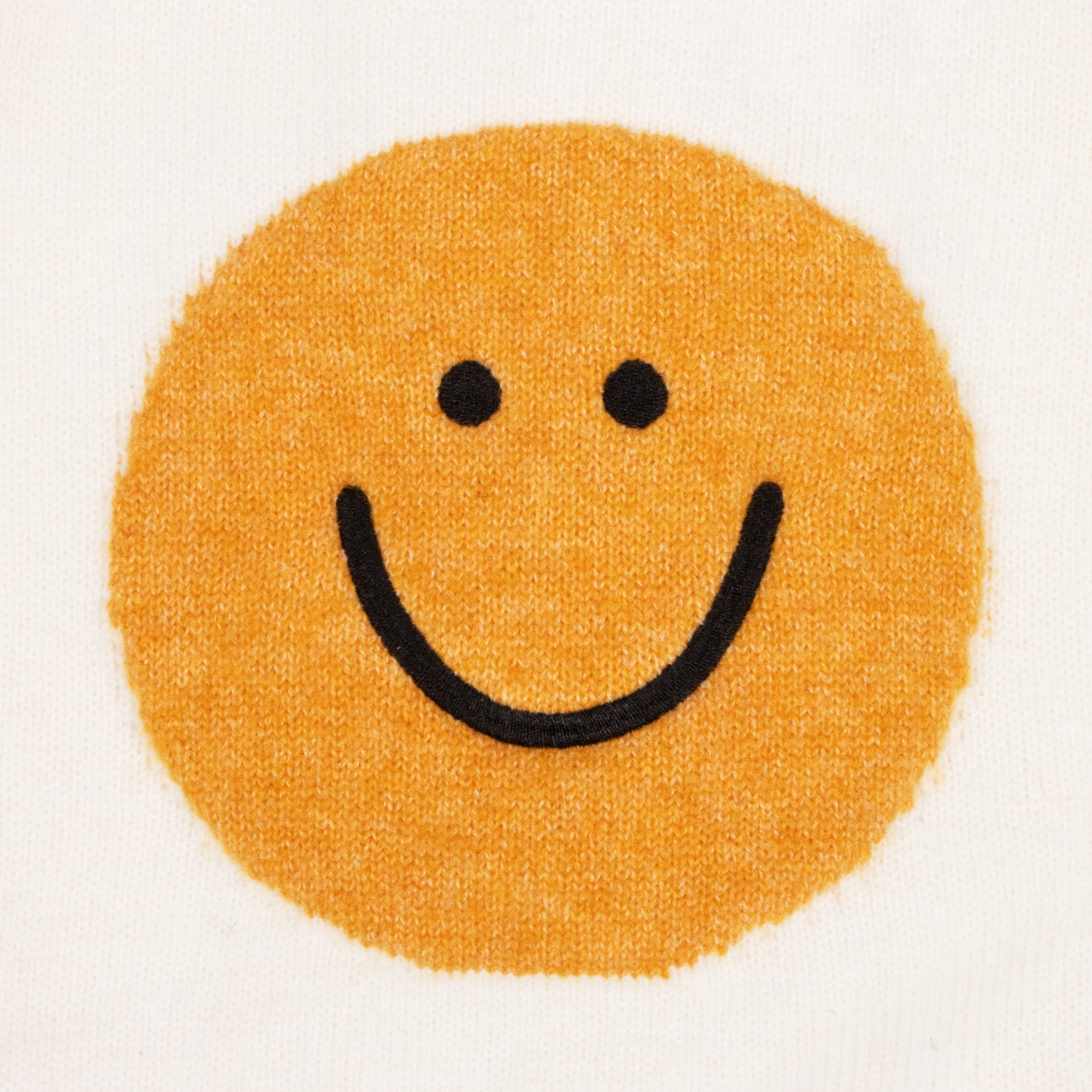 Oodles Tan Spiffy Smiley Face Turtle Neck Fall Dog Sweater, Small