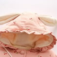 thumbnail image 6 of EINCcm Winter Hooded Cotton Coat with Heart Shaped Pocket Cute Ears for Toddler Baby Girls, Thicken Warm Outerwear with Bag, Hooded Jacket Snowsuits Pink 12-18 Months, 6 of 6