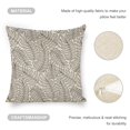 thumbnail image 4 of Black And White Nature Vector Linen Square Throw Pillowcase With Zipper 18X18 Inch, 4 of 7