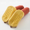 thumbnail image 5 of Boys Socks Autumn Winter Spring Dinosaur Dotted Rubber Stockings Floor Socks Yellow 2-4 Years, 5 of 5