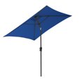 thumbnail image 4 of CorLiving 6.5ft x 6.5ft Square Durable Fabric Canopy Tilting Outdoor Umbrella with Steel Frame and Fillable Base, 4 of 9