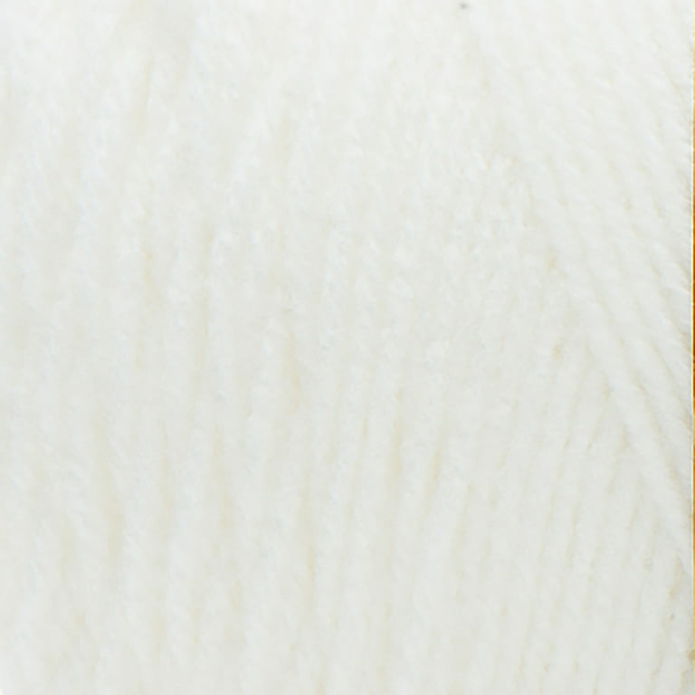 Red Heart Super Saver Yarn, Soft White 0316, Medium 4 - 1 skein, 7 oz