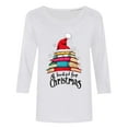 thumbnail image 5 of LEKWK Christmas Tunic Tops for Women 2025 Xmas Tree Crew Neck 3/4 Sleeve Tshirts Nurse Christmas Shirts for Women Tunic Womens Christmas Tunic, 5 of 5