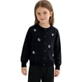 thumbnail image 2 of Coerni Boys Girls Cardigan Sweater V-Neck Long Sleeve Button Soild Cotton Knit Sweaters for Kid Solid Casual Chunky Warm Outerwear, 2 of 8