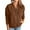 Brown, variant on Women's Casual Bomber Jacket - Lightweight Zip Up Sweatshirt with Pockets for Fall & Spring-JN