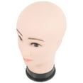 thumbnail image 2 of Modèle de Mannequin avec Tête de Perruque, Support pour Chapeau et Lunettes, 2 of 8
