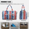 thumbnail image 6 of Pzuqiu Patriotic Star Print Quilted Weekender Bag for Women Large Lightweight Puffy Duffle Tote Carry On Travel Overnight Gym Bag with Luggage Sleeve for Trips Minimalist Handbags, 6 of 7
