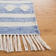thumbnail image 3 of SAFAVIEH Kilim Trochez Geometric Area Rug, Blue/Ivory, 7' x 7' Square, 3 of 10