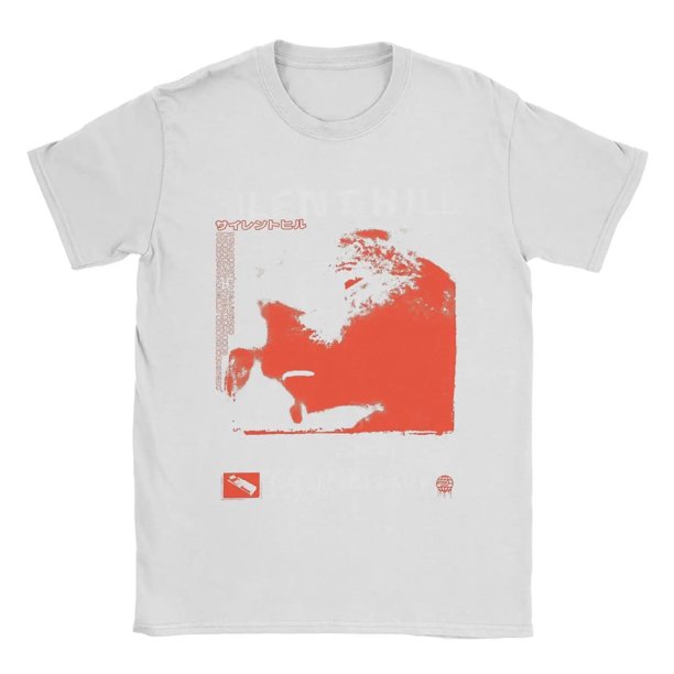 Cool Silent Hill-camisetas variantes rojas para hombre Camiseta de algodón con cuello redondo camiseta de manga corta de talla grande Tops Idea de regalo Harajuku