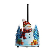 ZAROYEAX Christmas Paper Towel Holder Christmas Snowman Weighted Paper Holder Kitchen and Bathroom Accessories Paper Holder Christmas Decoration1PC