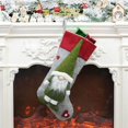 thumbnail image 1 of Bolsa de regalo de calcetín de Feliz Navidad, muñeco de nieve no tejido de gran capacidad, alce, Santa Claus, decoraciones para el hogar, 2023, 1 of 4