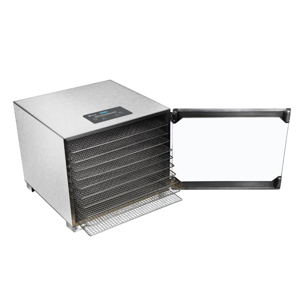 Lowestbest Food Dehydrator, Fruit Dryer with 10pcs Movable Trays, Temperature Time Adjustable and Height Adjustable, Silver Lowestbest Food Dehydrator, Fruit Dryer with 10pcs Movable Trays, Temperature Time Adjustable and Height Adjustable, Silver