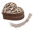 thumbnail image 1 of 10x Decorativo con Formas de Sin Terminar Adornos Artesanales CALIENTE Soledad Adorno de madera de corazón de amor, 1 of 10