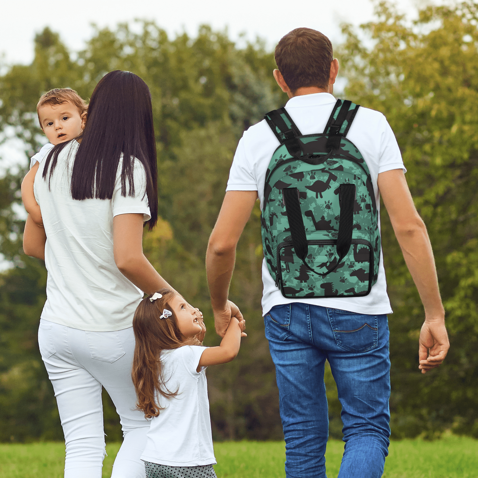Diaper Bag Backpack for Dad Mom,Modern Baby Bag with Insulated Bottle Pocket,Large Diaper Bags Unisex for Travel