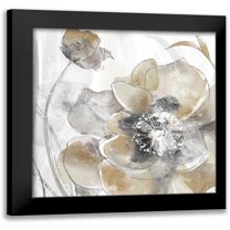 Donovan, Maria 15x15 Black Modern Framed Museum Art Print Titled - Taupe Spring Poppy
