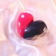 thumbnail image 1 of Zhuge Juego de 2 esponjas de belleza, esponja para mezclar maquillaje líquido y en crema, esponja para base con caja de almacenamiento, rosa y negro A24, 1 of 3