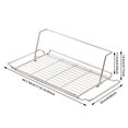 thumbnail image 3 of Kitchen Shelf Storage Dish Drainer Rack 2 Way Extendable Dishwasher (17.6 21.8 Inches (44.6 55.4 Cm) Adjustable Water Bottle Collapsible Slip Silicone Stainless Steel, 3 of 7