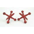 thumbnail image 2 of Zeckos Red Painted Cast Iron Giant Jack Bookends 4.5 inch Set of 2, 2 of 5