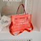 thumbnail image 3 of Bolsos de mano para mujer, verano 2024, nuevos bolsos de diseñador de lujo, bolso grande transparente para la playa, bolso de compras, bolso grande cuadrado, 3 of 5