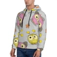 thumbnail image 3 of Kdxio Cartoon Owls Print Mens Casual Hooded Collar Drawstring Hoodies Pullover Sweatshirts Casual Long Sleeve Shirts-3X-Large, 3 of 7